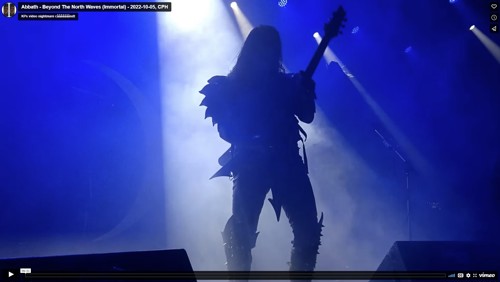A selection of Abbath / Immortal videos I shot at various live concerts. They are all hosted on Vimeo so you won't have to watch any fucking commercials.